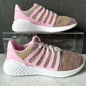 K Swiss District Sneakers Low Top Pink Rainbow - Women's Size 8.5 NEW in BOx